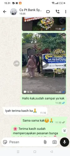 Testimonial Papan Bunga bitung